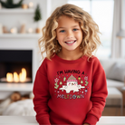 I'm having a meltdown funny winter snowman sweatshirt for toddlers and kids.