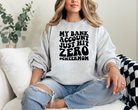 My bank account just hit zero cheer mom sweatshirt in ash.