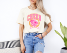 cheer babe all star tshirt for cheerleaders in natural