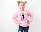 Cottontail candy co cute easter bunny sweatshirt.  Kids easter sweatshirt for girls.