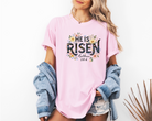 He is risen spring floral tshirt for women for Easter day outfit