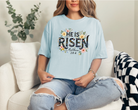 He is risen spring floral tshirt for women for Easter day outfit