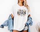 He is risen spring floral tshirt for women for Easter day outfit