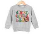 In my Christmas era Taylor Swift inspired holiday sweatshirt for kids and toddler aged children.