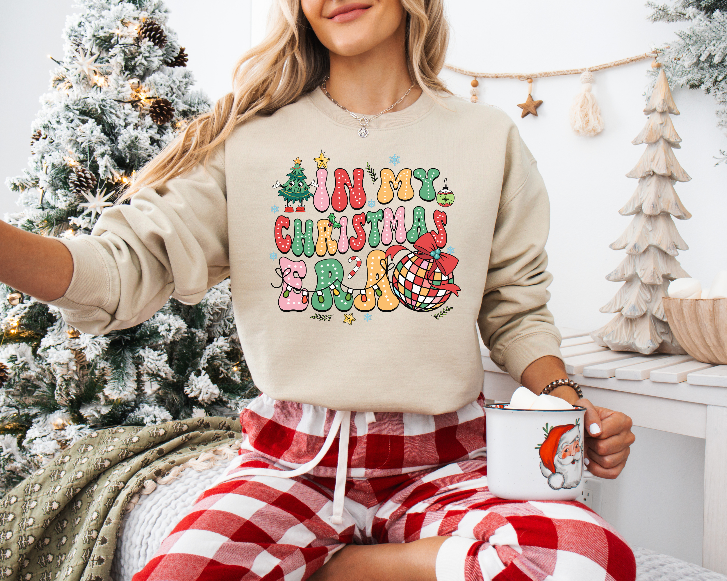 In my Christmas era sweatshirt for women. Taylor Swift inspired holiday sweater.