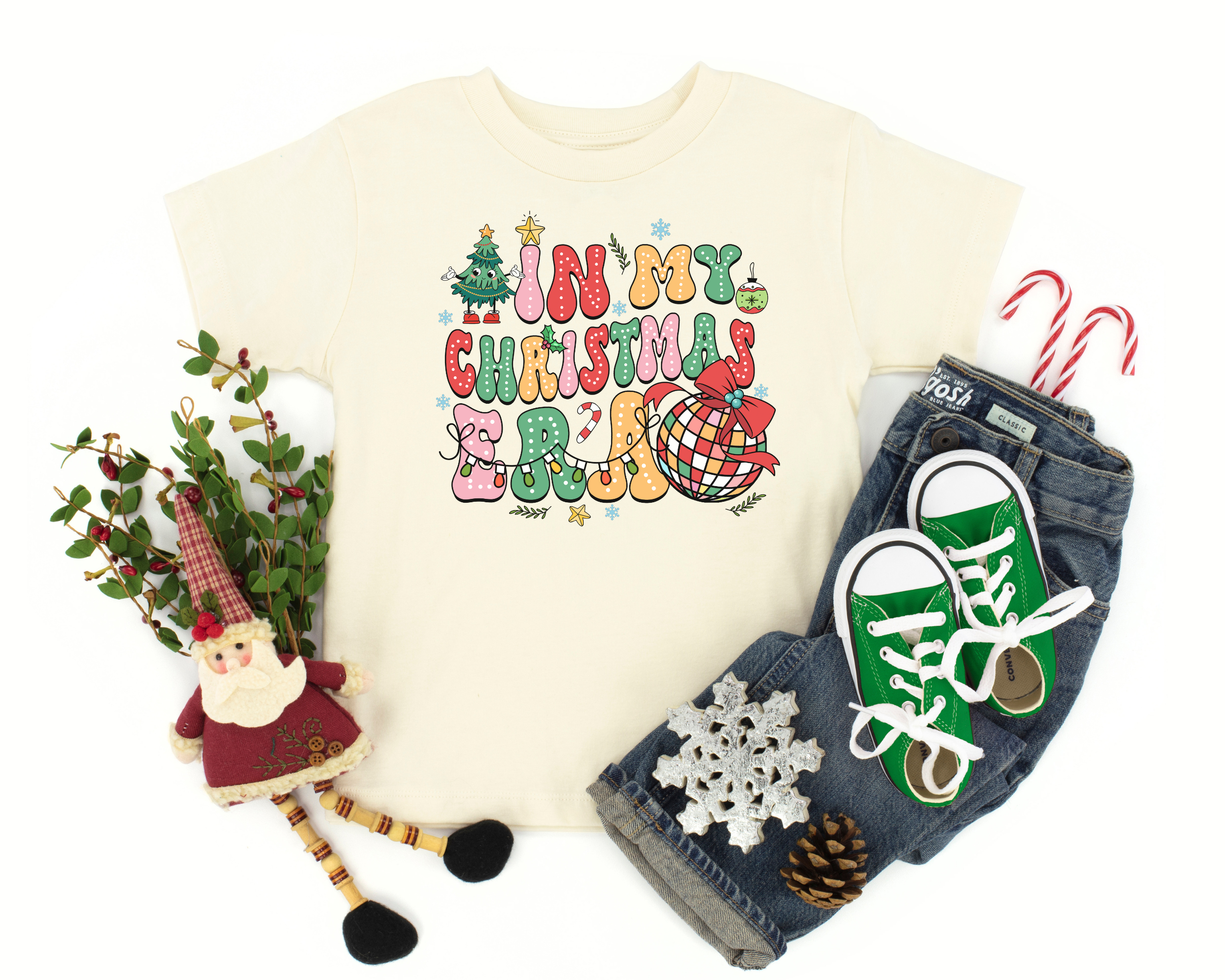 In my Christmas era Taylor Swift inspired tshirt in toddler and kids sizes