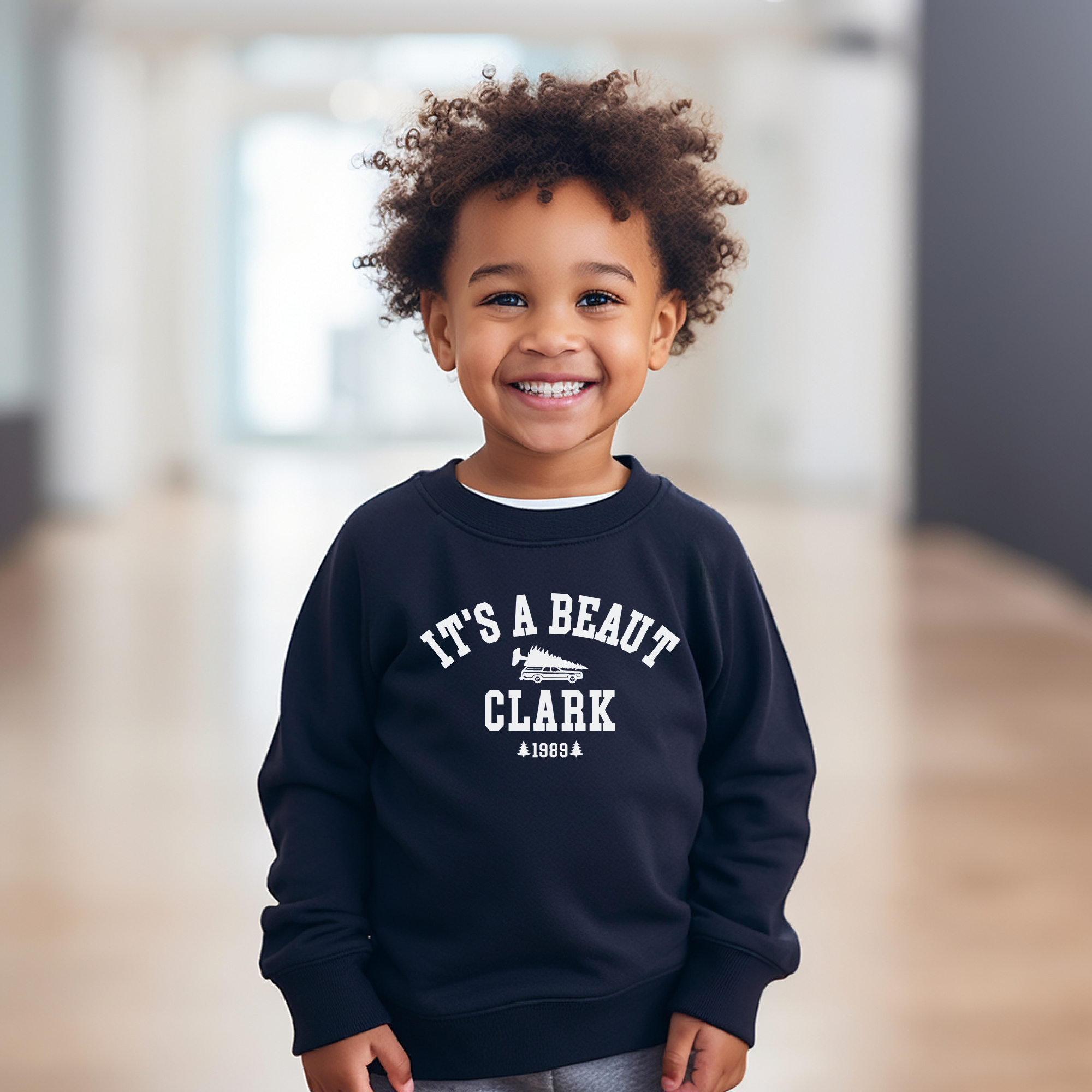 It's a beaut clark christmas vacation sweatshirt for kids 