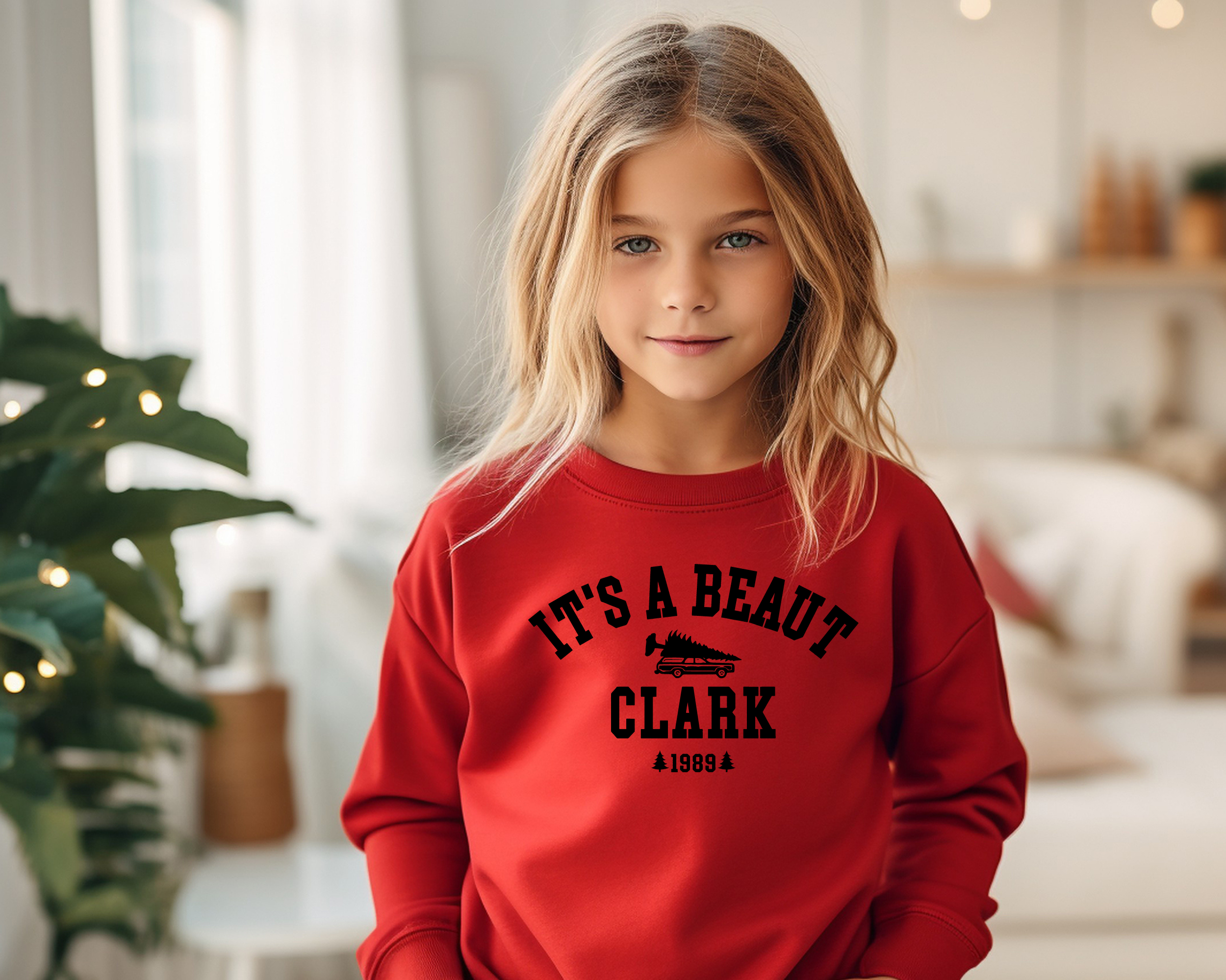 It's a beaut clark christmas vacation sweatshirt for kids 