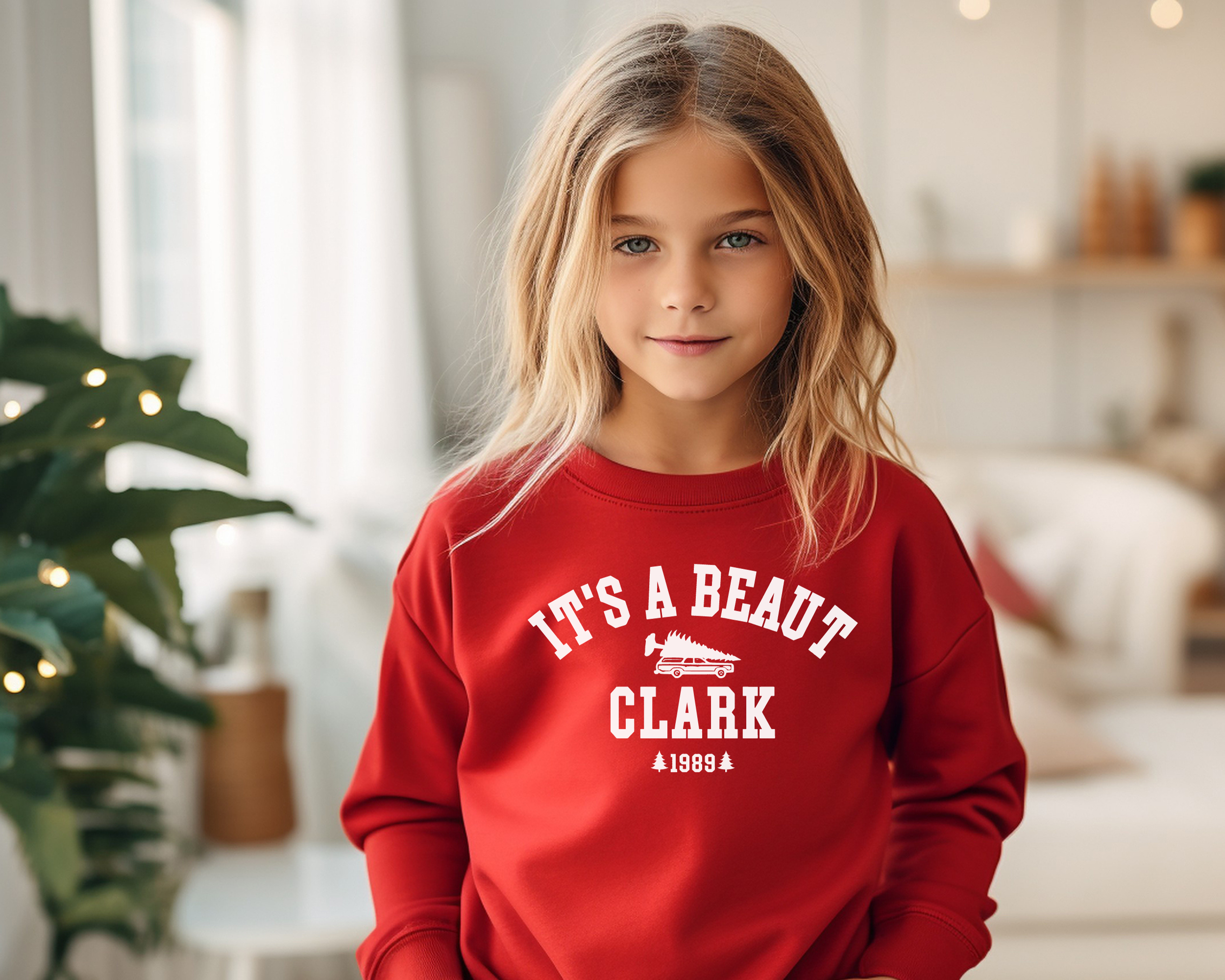 It's a beaut clark christmas vacation sweatshirt for kids 