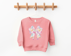 girls easter coquette bow sweatshirt for easter day