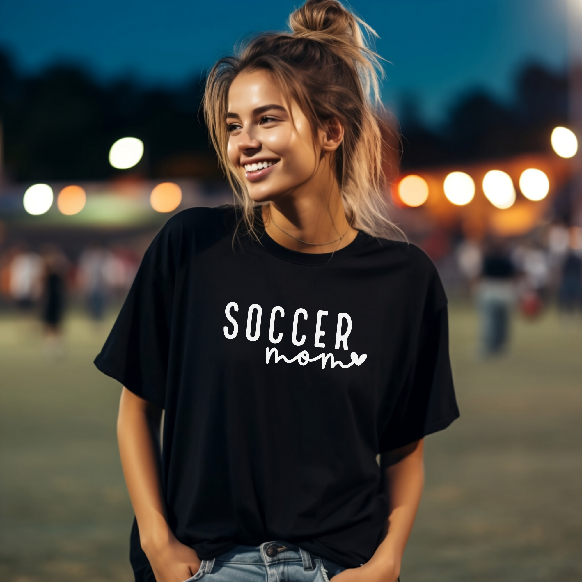 soccer mom womens graphic tee