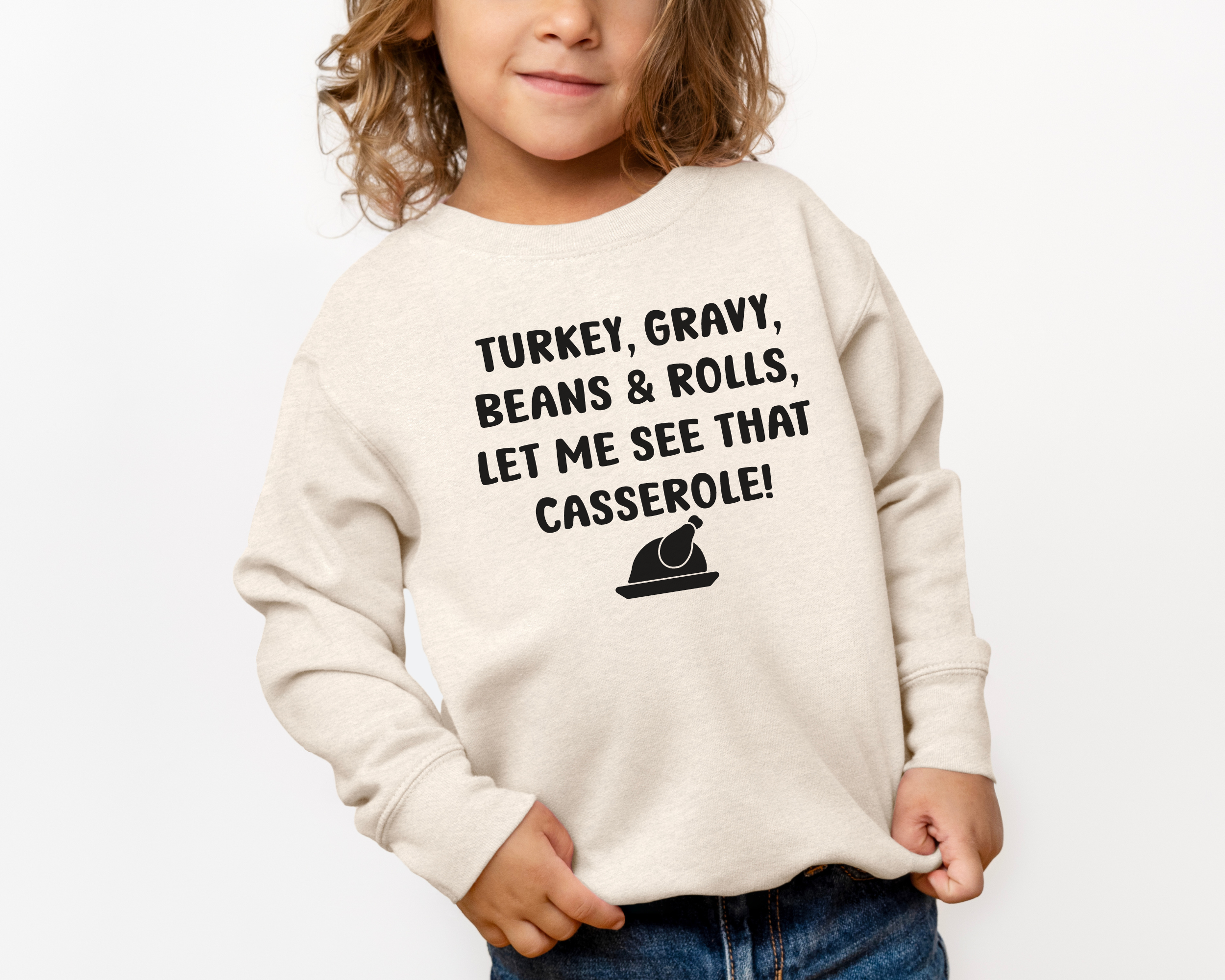 funny kids sweatshirt for thanksgiving or easter.