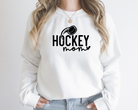 hockey mom sweatshirt in white